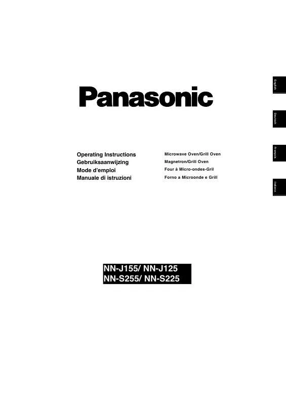 Mode d'emploi PANASONIC NN-J155MBWPG