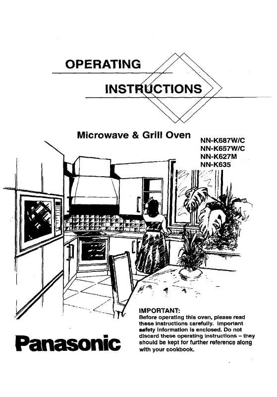 Mode d'emploi PANASONIC NN-K635