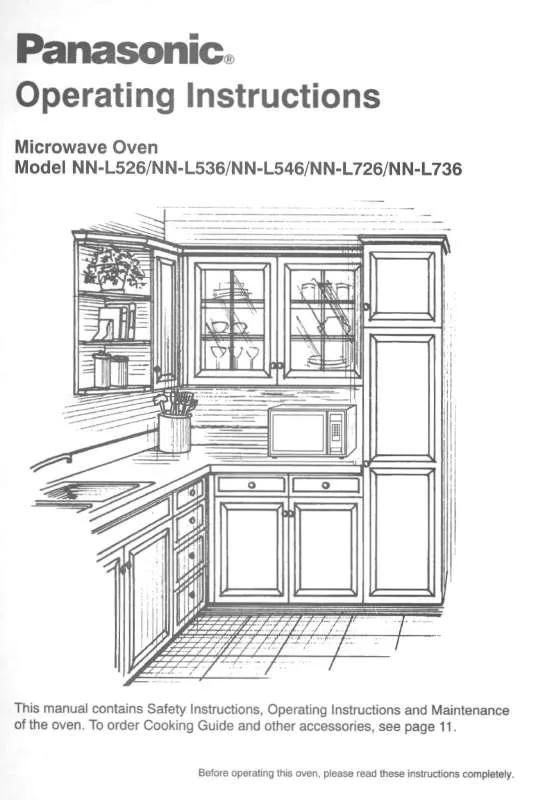 Mode d'emploi PANASONIC NN-L526BA