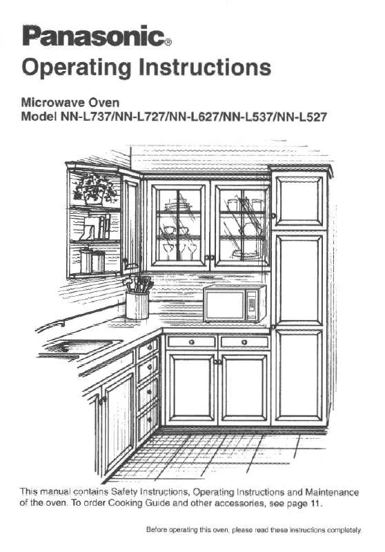 Mode d'emploi PANASONIC NN-L527