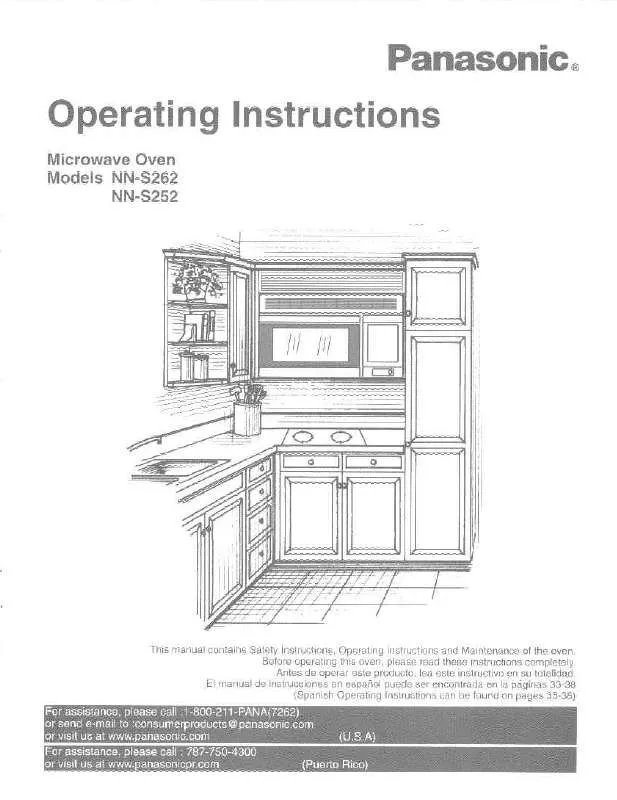 Mode d'emploi PANASONIC NN-S252BF