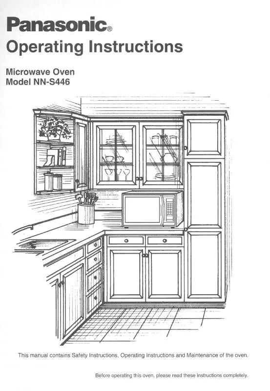 Mode d'emploi PANASONIC NN-S446