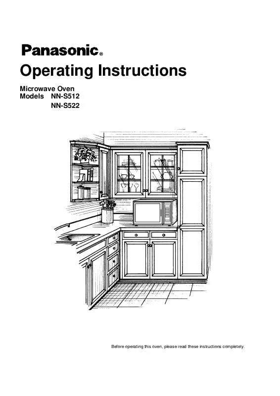 Mode d'emploi PANASONIC NN-S512