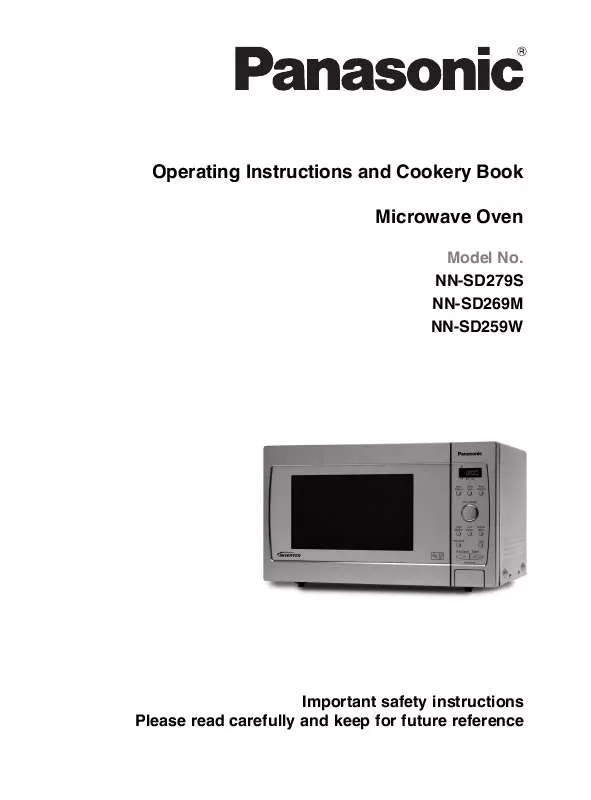 Mode d'emploi PANASONIC NN-SD259WBPQ