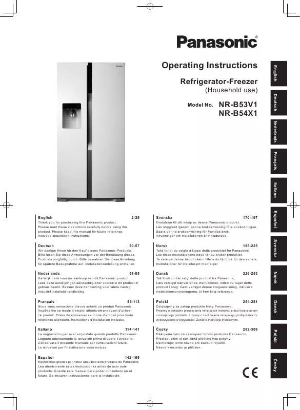 Mode d'emploi PANASONIC NRB54X1