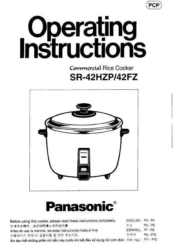 Mode d'emploi PANASONIC NSR42HZ