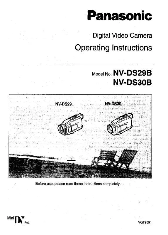Mode d'emploi PANASONIC NV-DS30