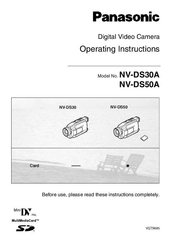 Mode d'emploi PANASONIC NV-DS30A