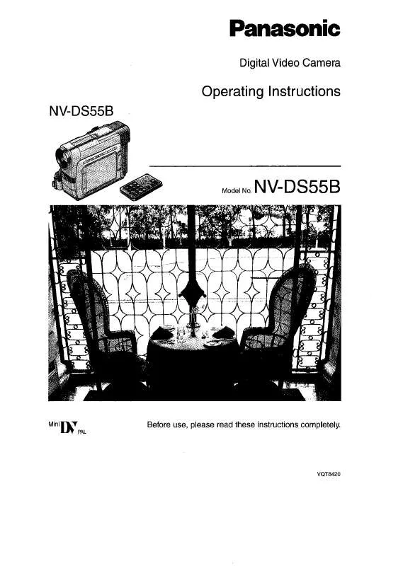 Mode d'emploi PANASONIC NV-DS55B