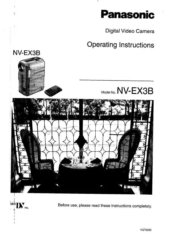 Mode d'emploi PANASONIC NV-EX3B