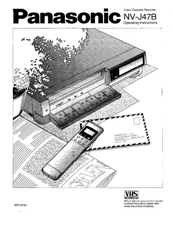 Mode d'emploi PANASONIC NV-J47B