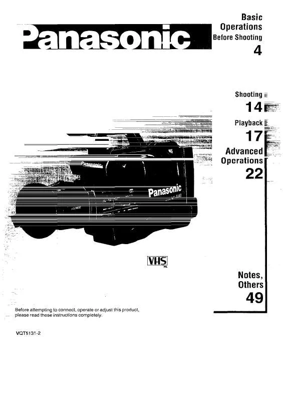 Mode d'emploi PANASONIC NV-M40B