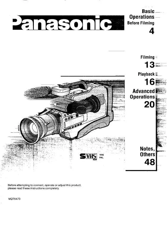 Mode d'emploi PANASONIC NV-MS5B