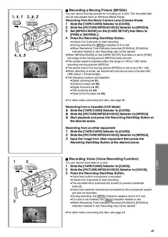 Mode d'emploi PANASONIC NV-MX350