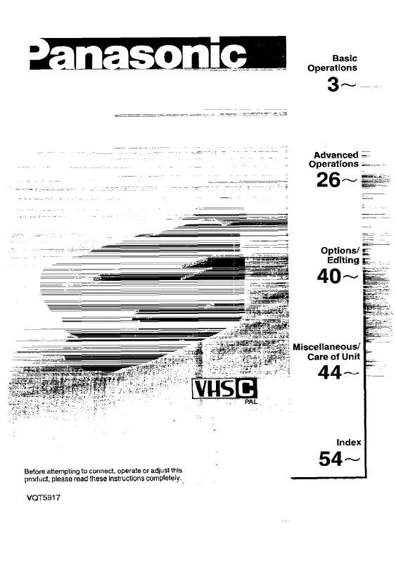 Mode d'emploi PANASONIC NV-R11B