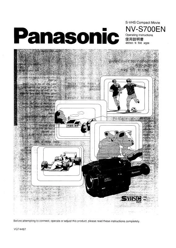 Mode d'emploi PANASONIC NV-S700EN