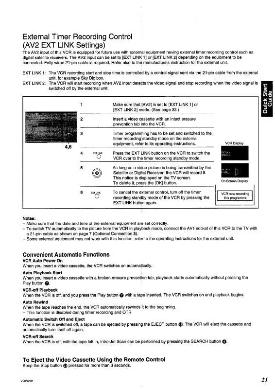 Mode d'emploi PANASONIC NV-SJ420