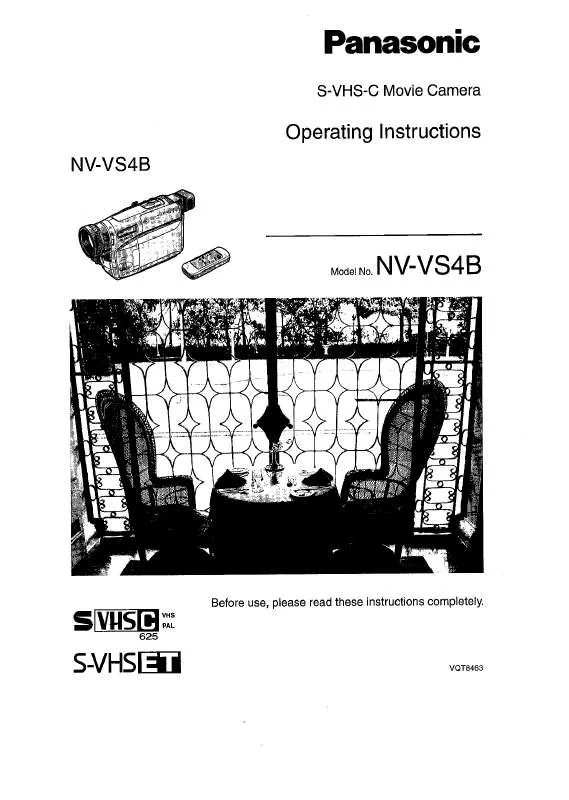 Mode d'emploi PANASONIC NV-VS4B