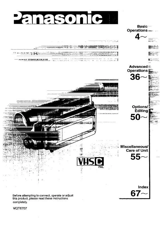 Mode d'emploi PANASONIC NV-VX1B