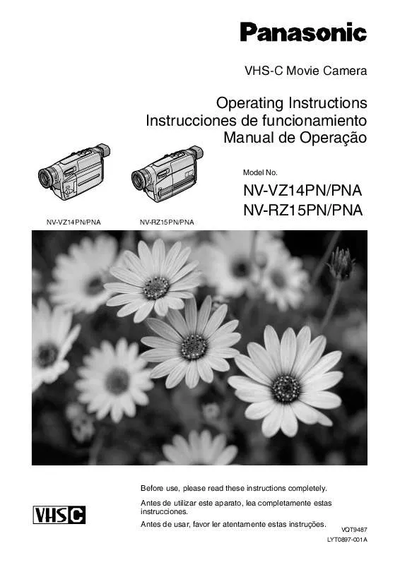 Mode d'emploi PANASONIC NV-VZ14PNA