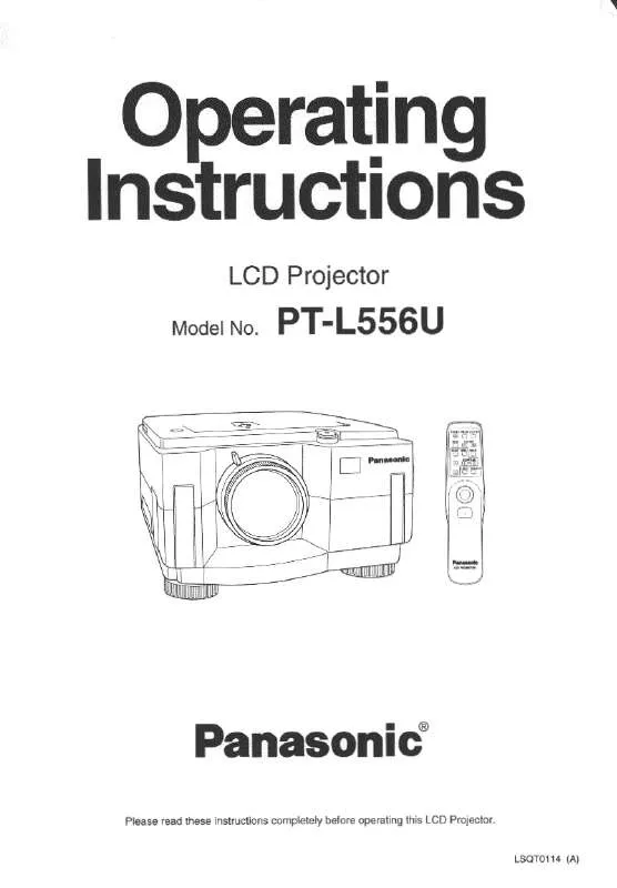 Mode d'emploi PANASONIC PT-L556U