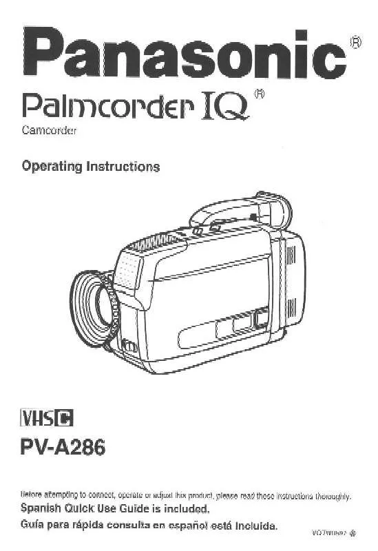 Mode d'emploi PANASONIC PV-A286D