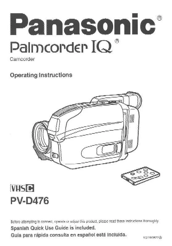 Mode d'emploi PANASONIC PV-D476