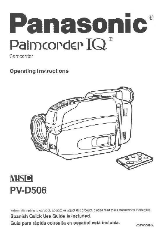 Mode d'emploi PANASONIC PV-D506