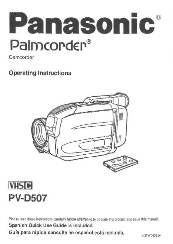 Mode d'emploi PANASONIC PV-D507D