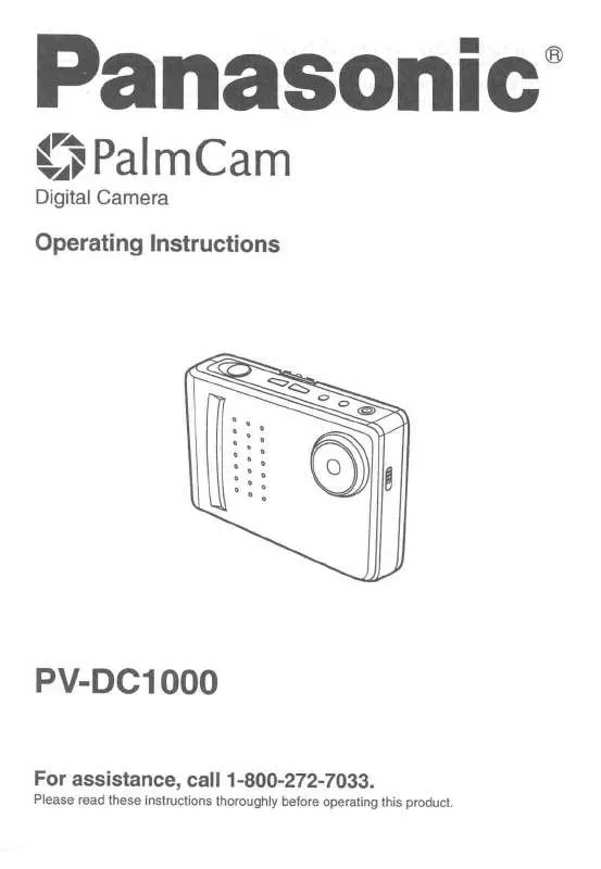 Mode d'emploi PANASONIC PV-DC1000