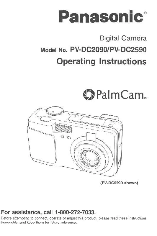 Mode d'emploi PANASONIC PV-DC2090