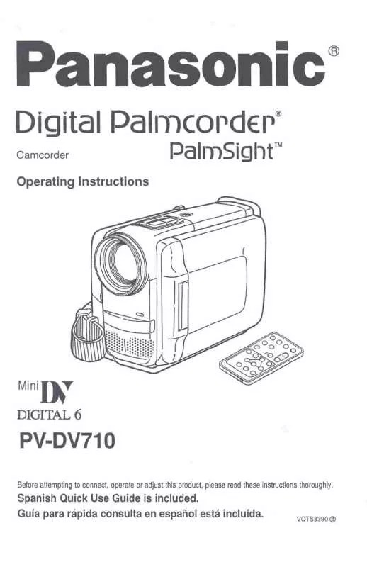 Mode d'emploi PANASONIC PV-DV710