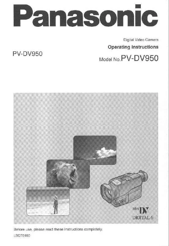 Mode d'emploi PANASONIC PV-DV950