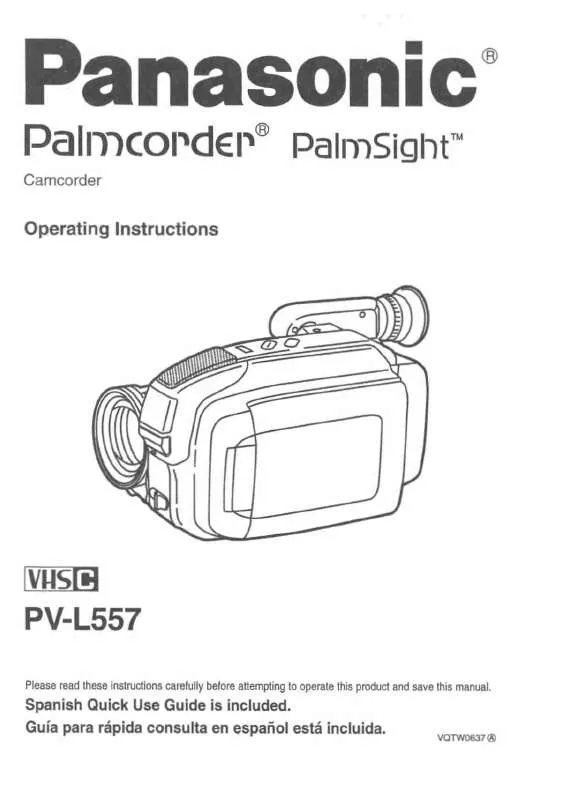 Mode d'emploi PANASONIC PV-L557