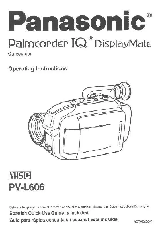 Mode d'emploi PANASONIC PV-L606