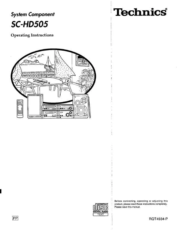 Mode d'emploi PANASONIC RS-HD505