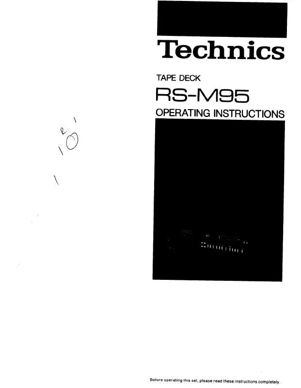 Mode d'emploi PANASONIC RS-M95