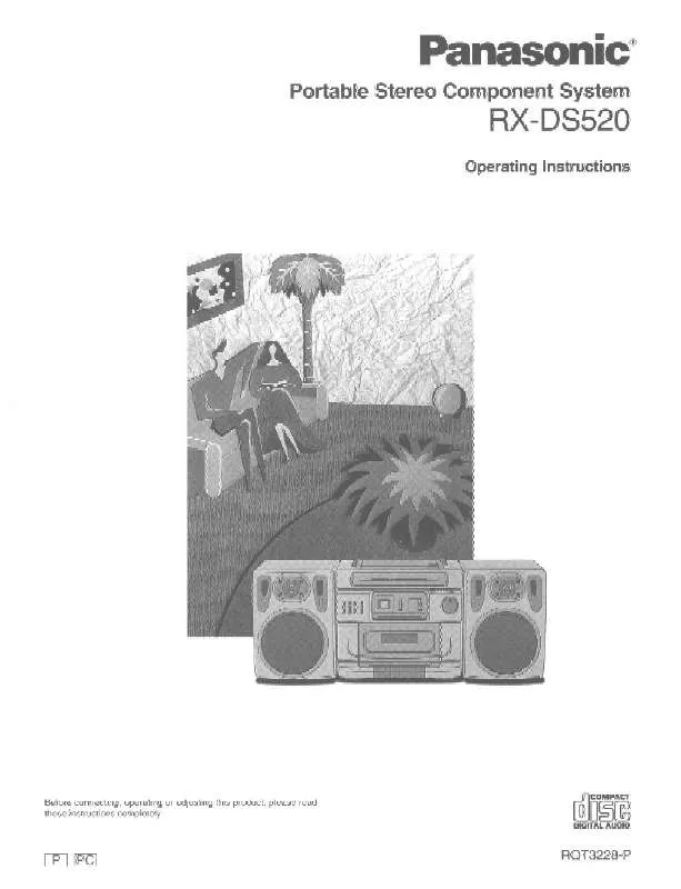 Mode d'emploi PANASONIC RX-DS520