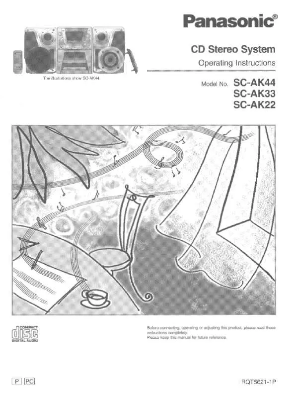 Mode d'emploi PANASONIC SA-AK12