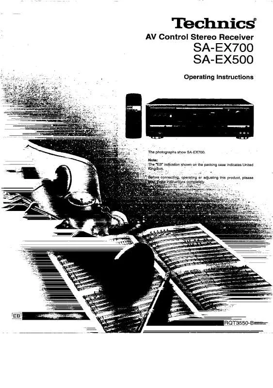 Mode d'emploi PANASONIC SA-EX500