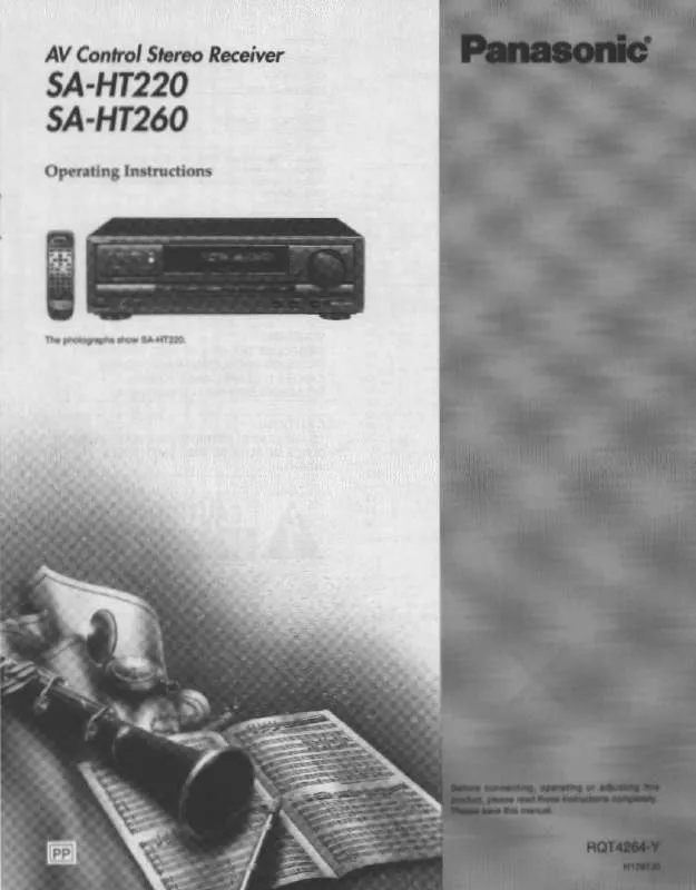 Mode d'emploi PANASONIC SA-HT220