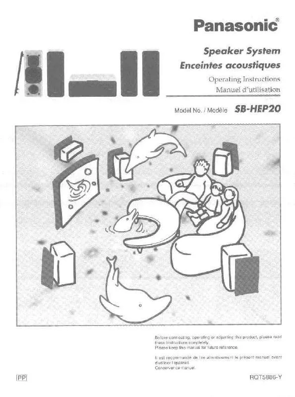 Mode d'emploi PANASONIC SB-HEP20