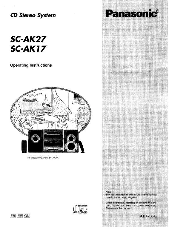 Mode d'emploi PANASONIC SC-AK17