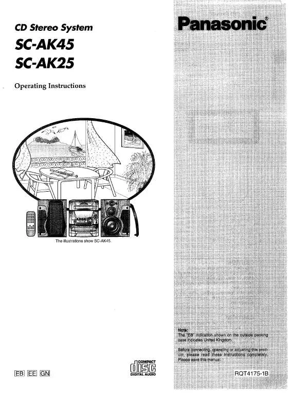 Mode d'emploi PANASONIC SC-AK25