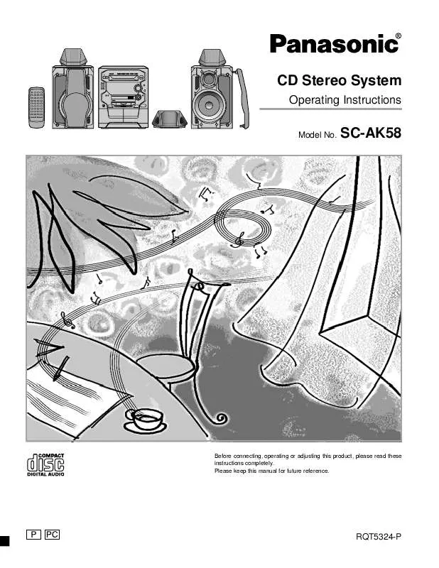 Mode d'emploi PANASONIC SC-AK58