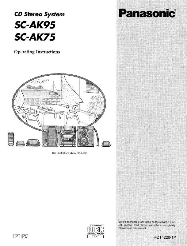 Mode d'emploi PANASONIC SC-AK75