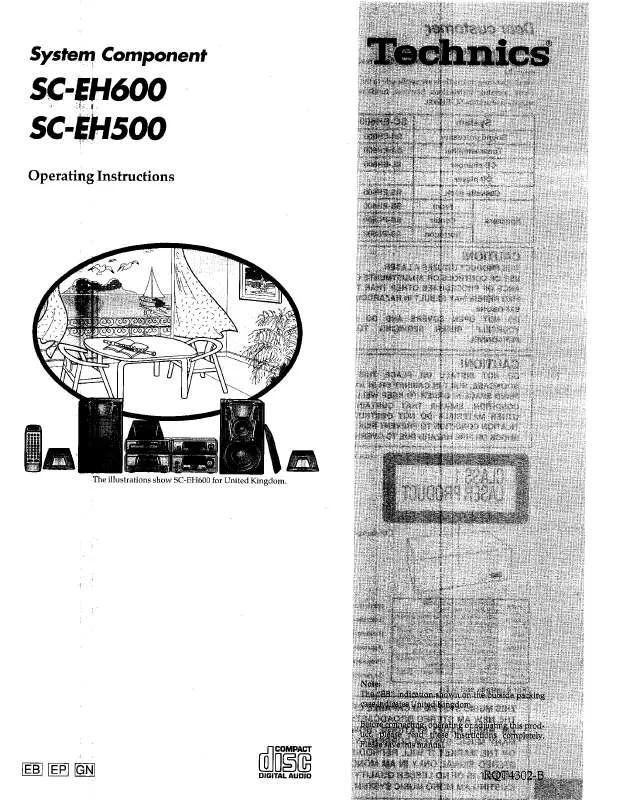 Mode d'emploi PANASONIC SC-EH500