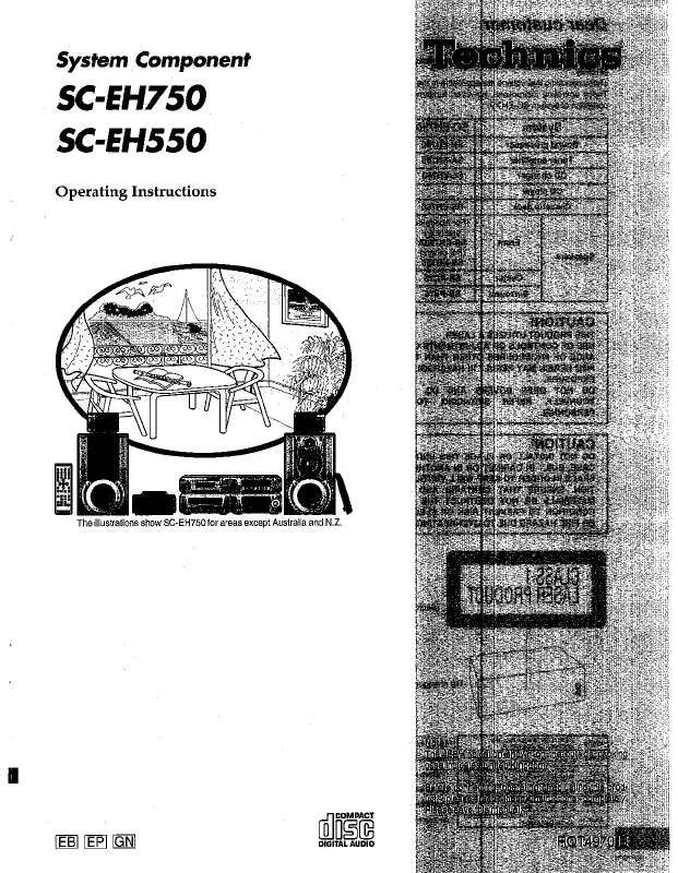 Mode d'emploi PANASONIC SC-EH550