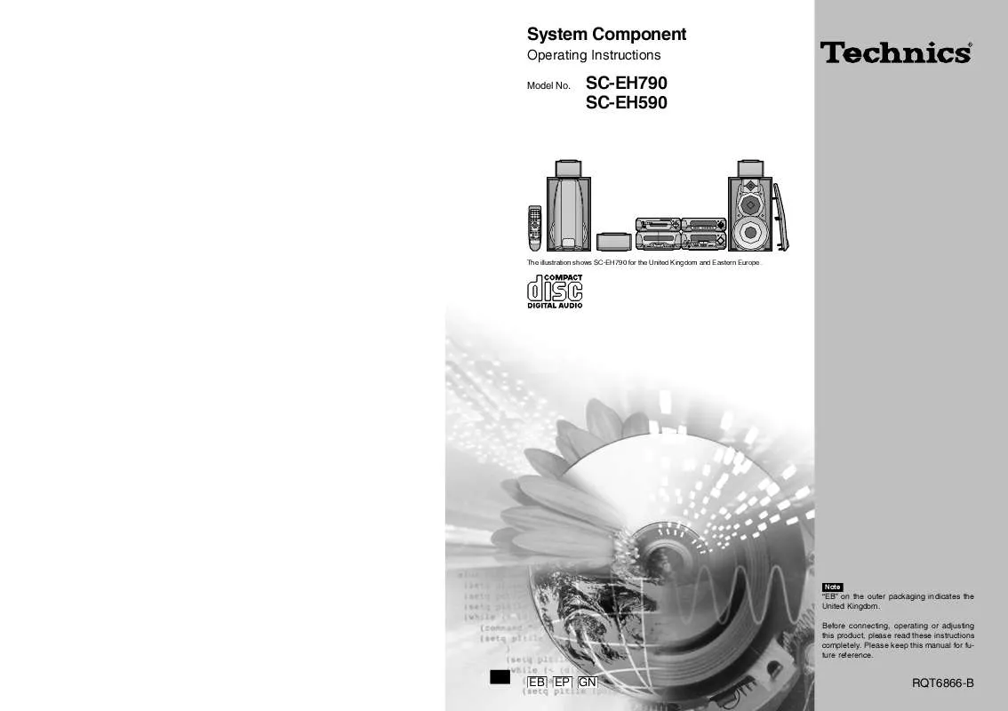 Mode d'emploi PANASONIC SC-EH590