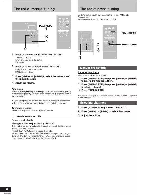 Mode d'emploi PANASONIC SC-EN5